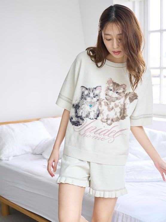 Amazon | [スナイデルホーム] CATラメニットプルオーバー SHNT254046
